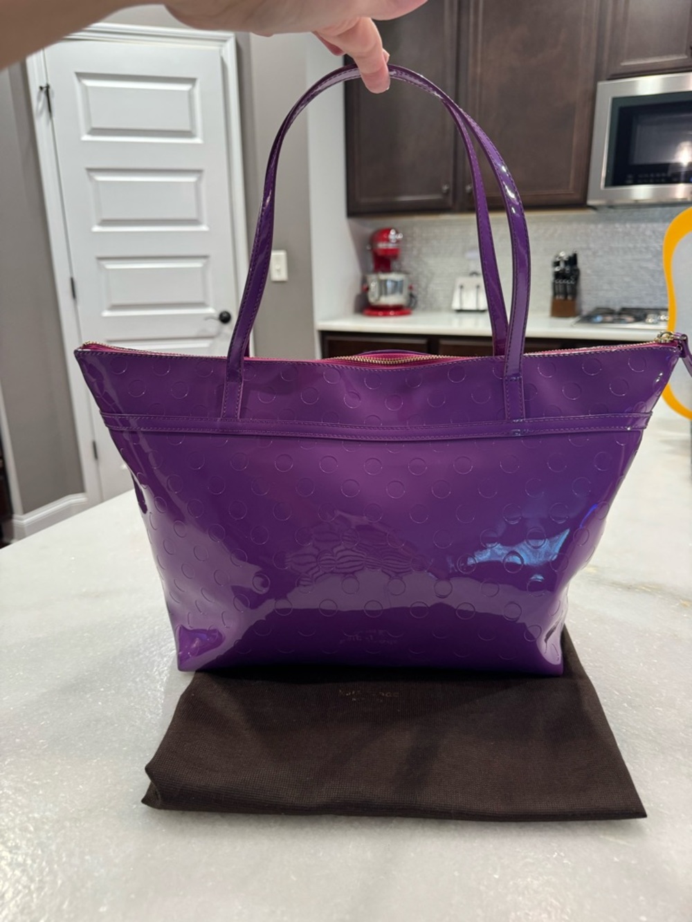 Kate Spade Purple Patent Tote - Picture 3 of 13